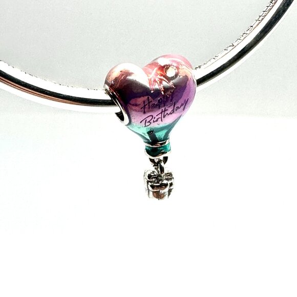 NEW Authentic Pandora Birthday Air Balloon Dangle Charm 798888C01 - Picture 6 of 7